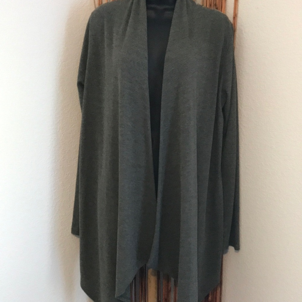 New Grey/Snake Skin XL Open Cardigan